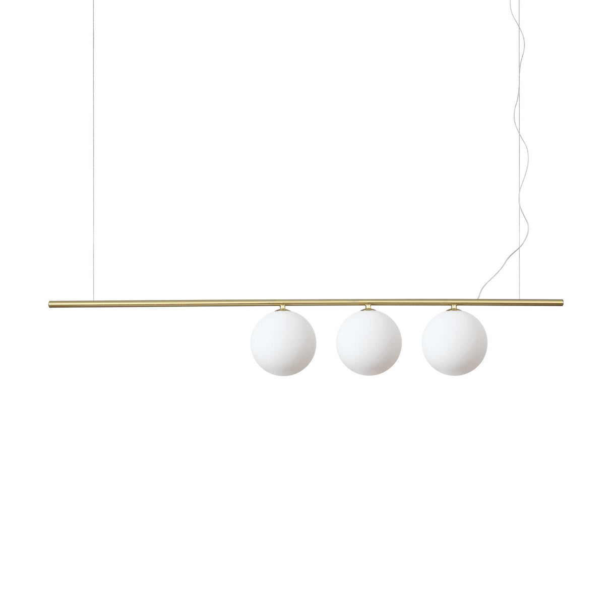 Elegant Trio Brass Pendant Light Fixture