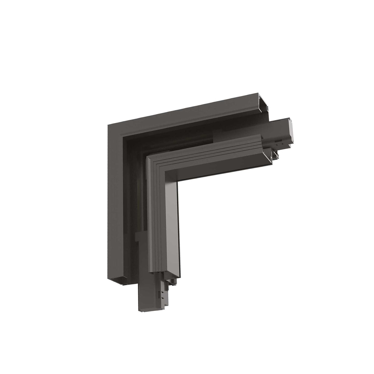 Arca Black Corner Recessed Right & Left Connector