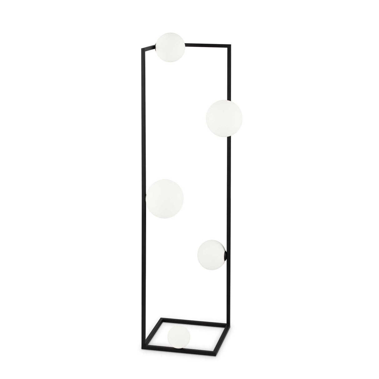 Black Five-Bulb Corner Lamp