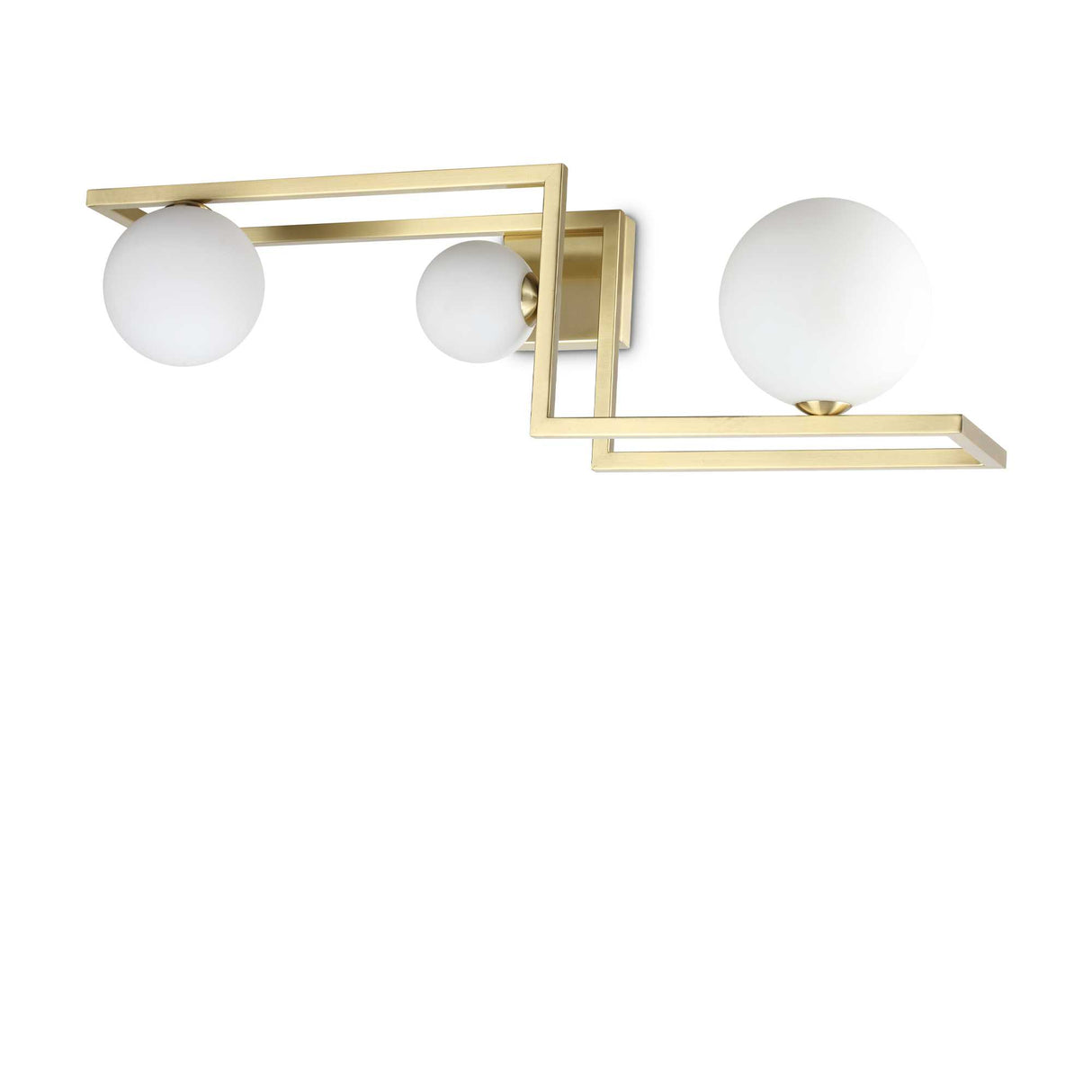 Brace Radiance Tri-Light Brass Fixture