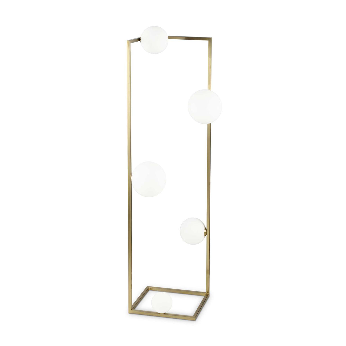 Brass Angolo Lamp with Quintet Bulb Design