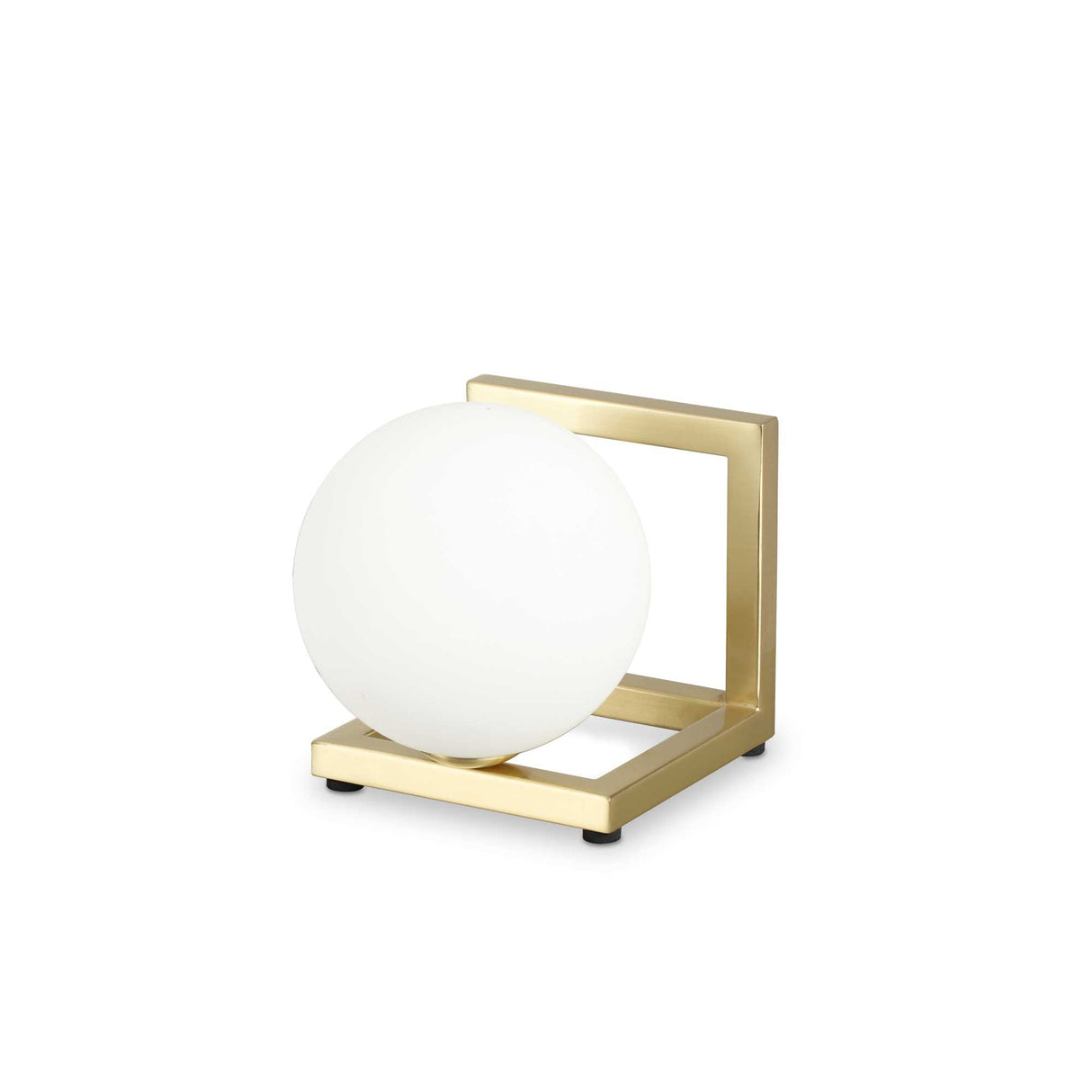 Brass Angolo Table Lamp with Single Bulb Design