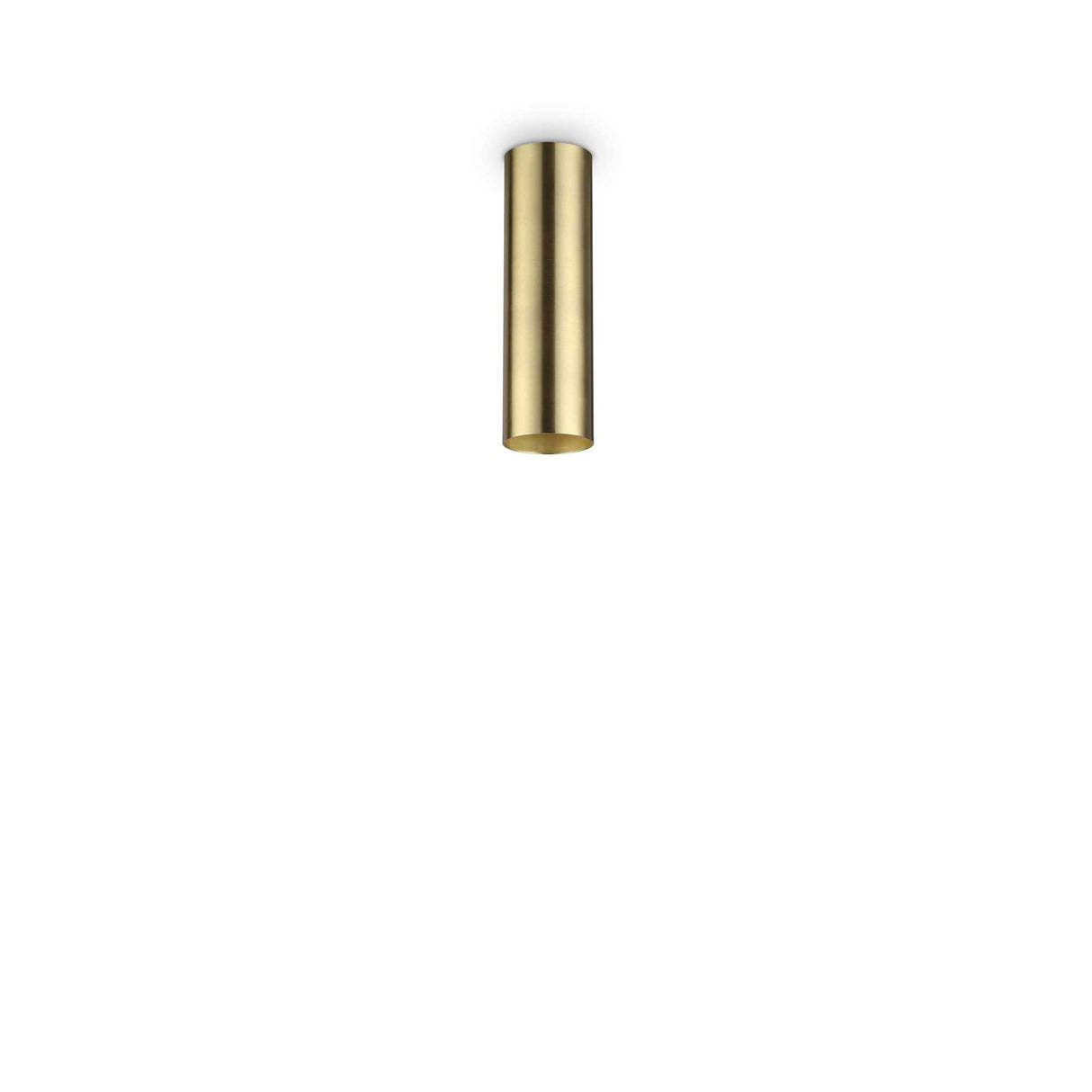 Elegant Brass Flush Ceiling Light with Single Bulb Design