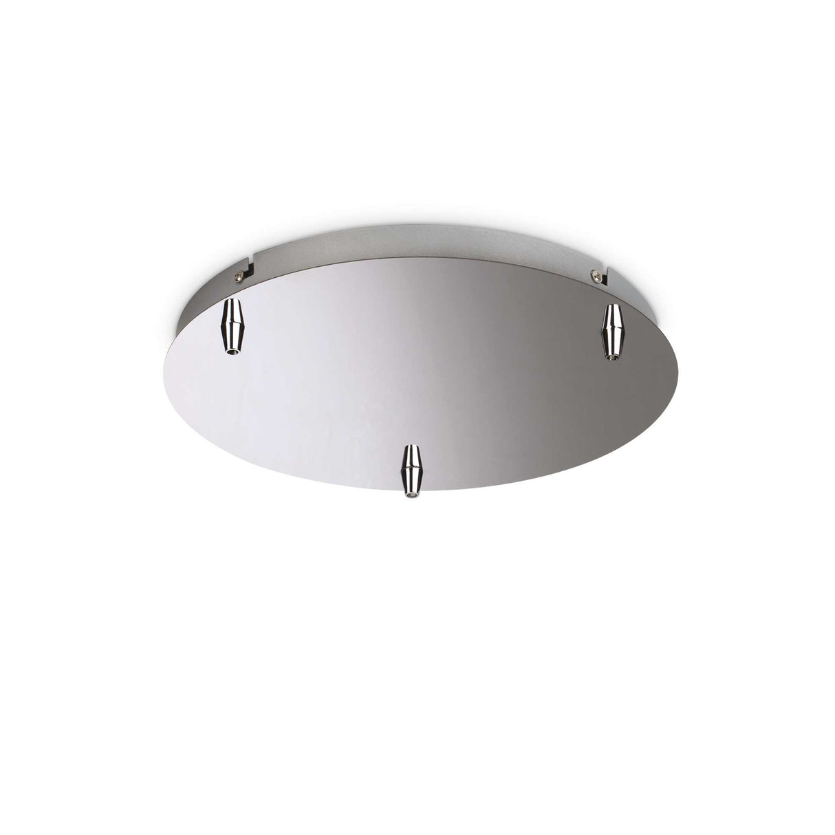 Tri-Light Chrome Ceiling Fixture - Modern Rosette Design