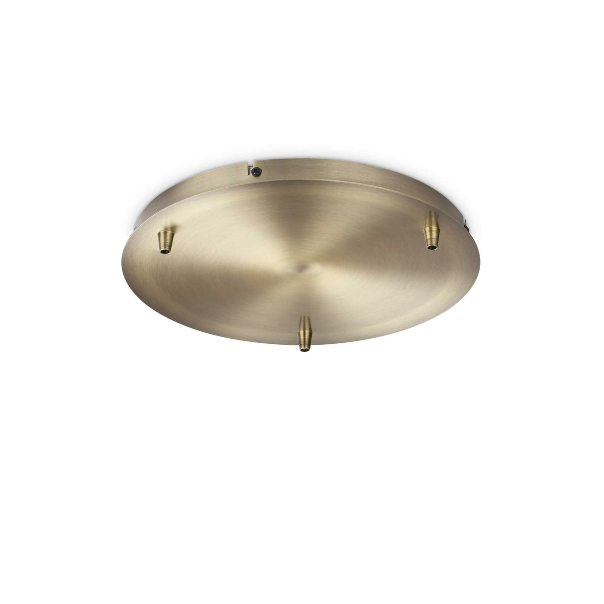 Elegant Brass Triple-Light Rosette