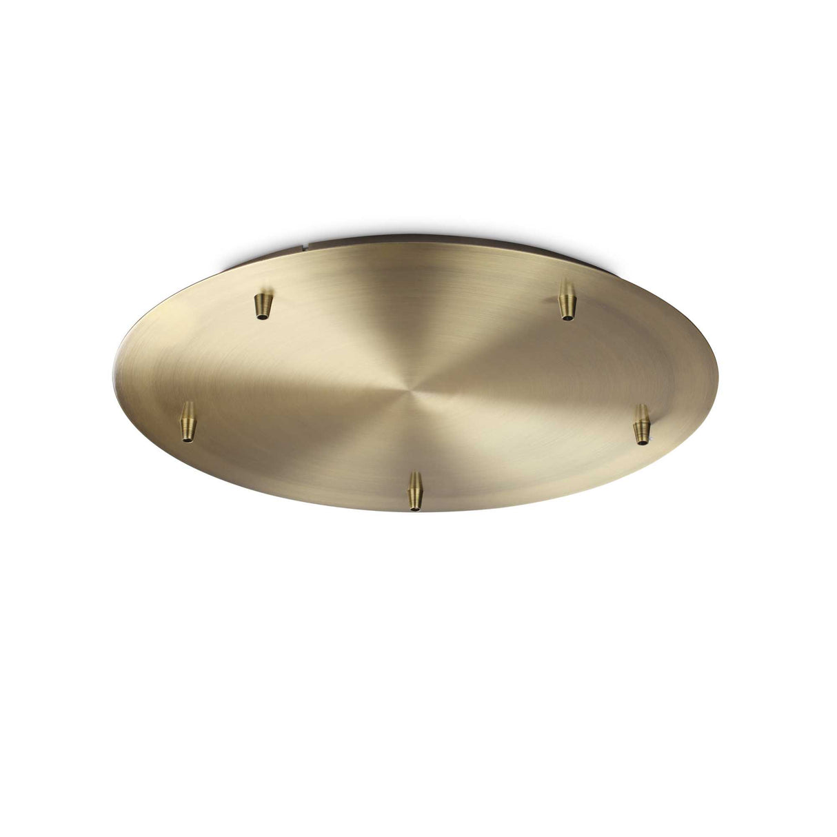 Brass Rosette with 5 Lights