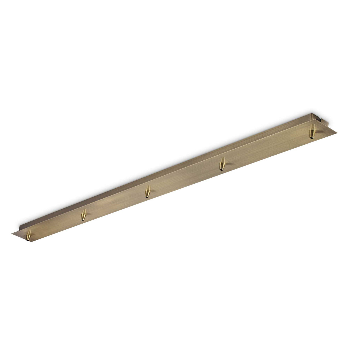 Linear Brass Canopy with 5 Light Outlets