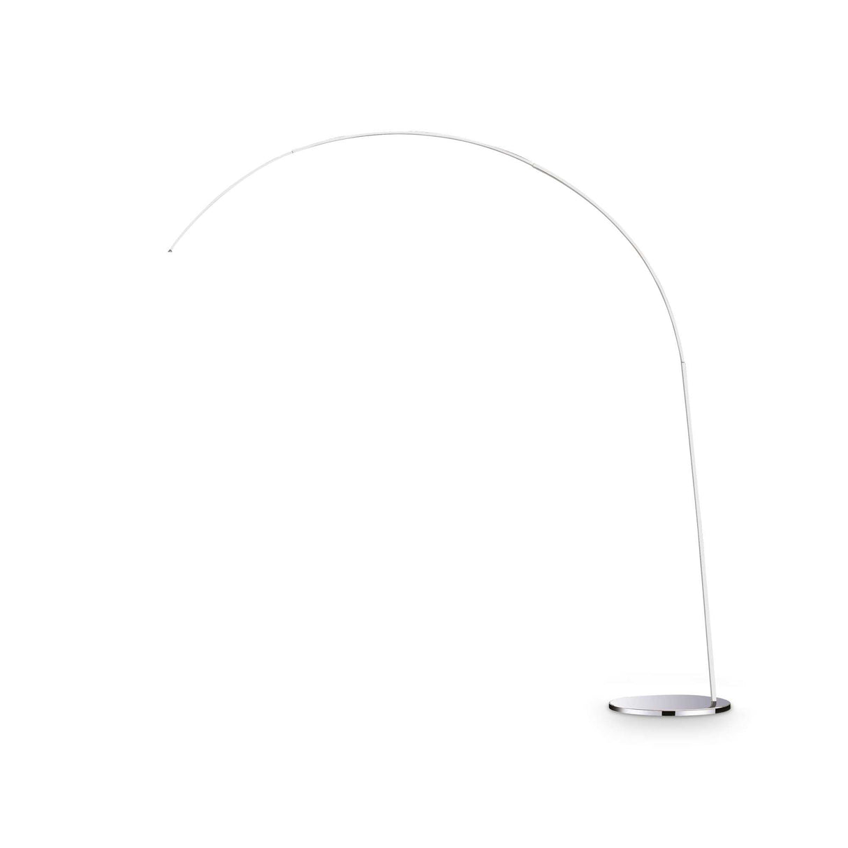 Elegant Chrome DORSALE Floor Lamp with Single Bulb