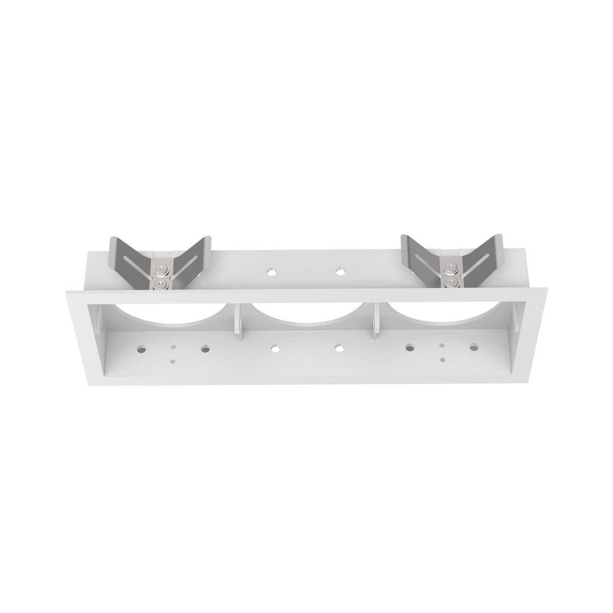 Copper Trio Square Wall Frame in White