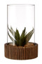 Fiori Large Succulent with Natural Stone Base