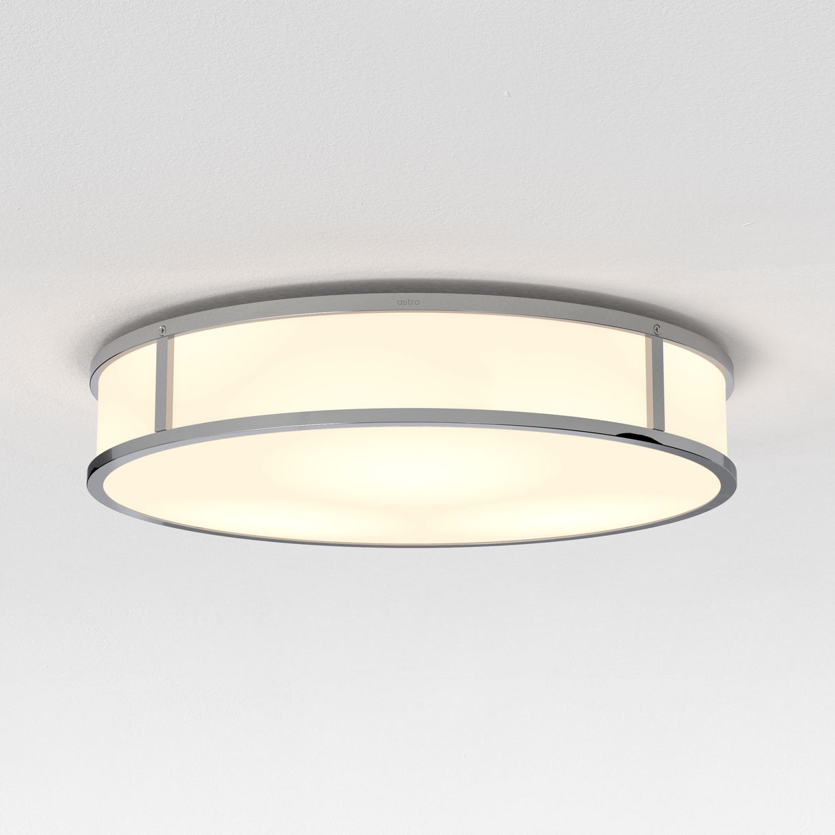 Mashiko Modern Round Chrome Ceiling Light for Bathrooms 400mm
