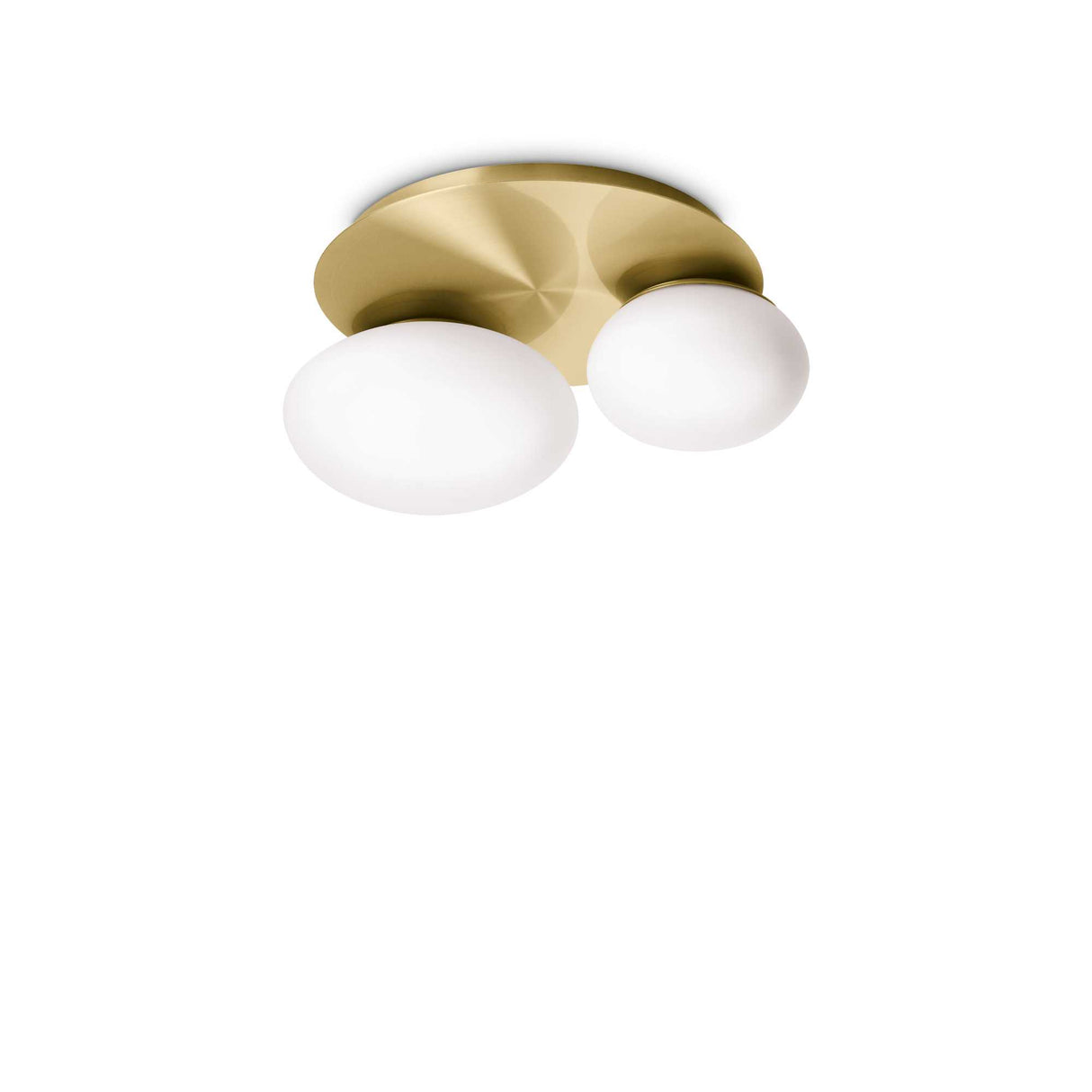 NINFEA Dual Bulb Brass Ceiling Light