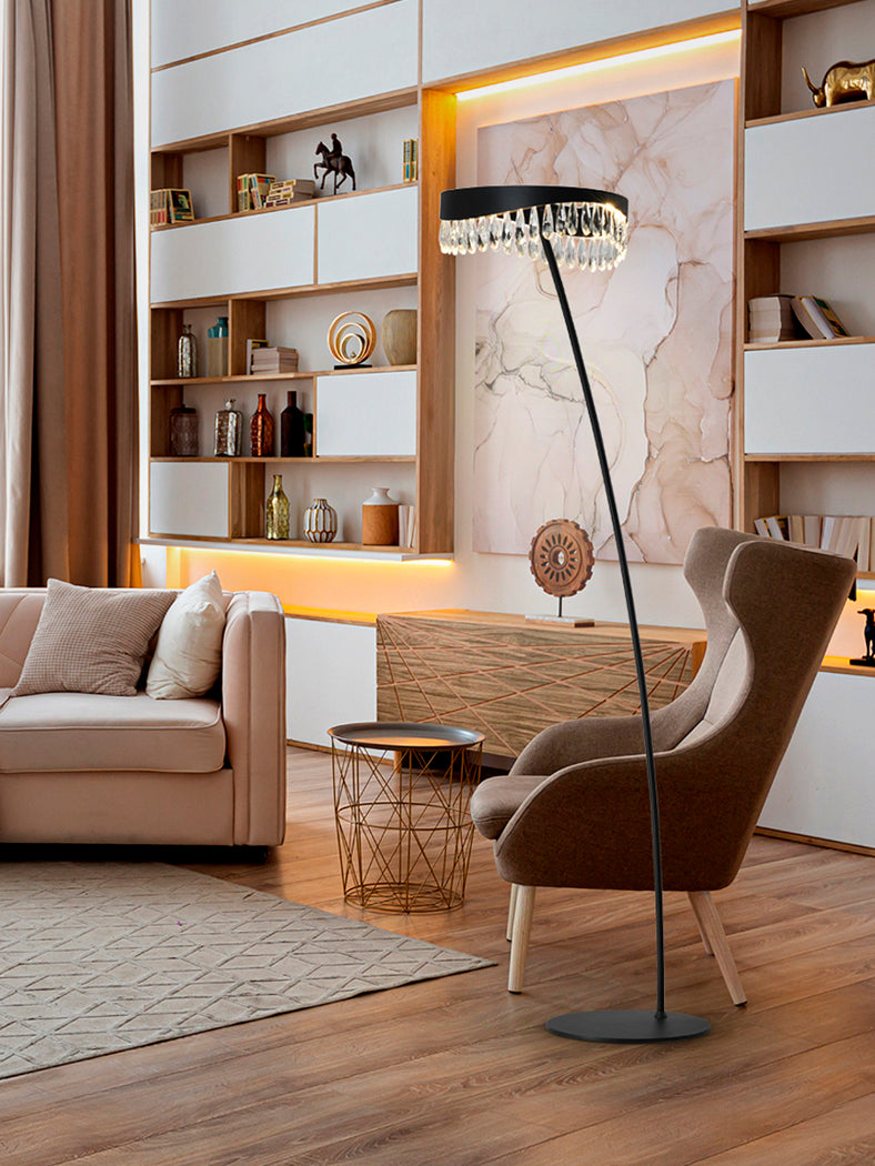 Blackglass Selene Floor Lamp – UK Edition