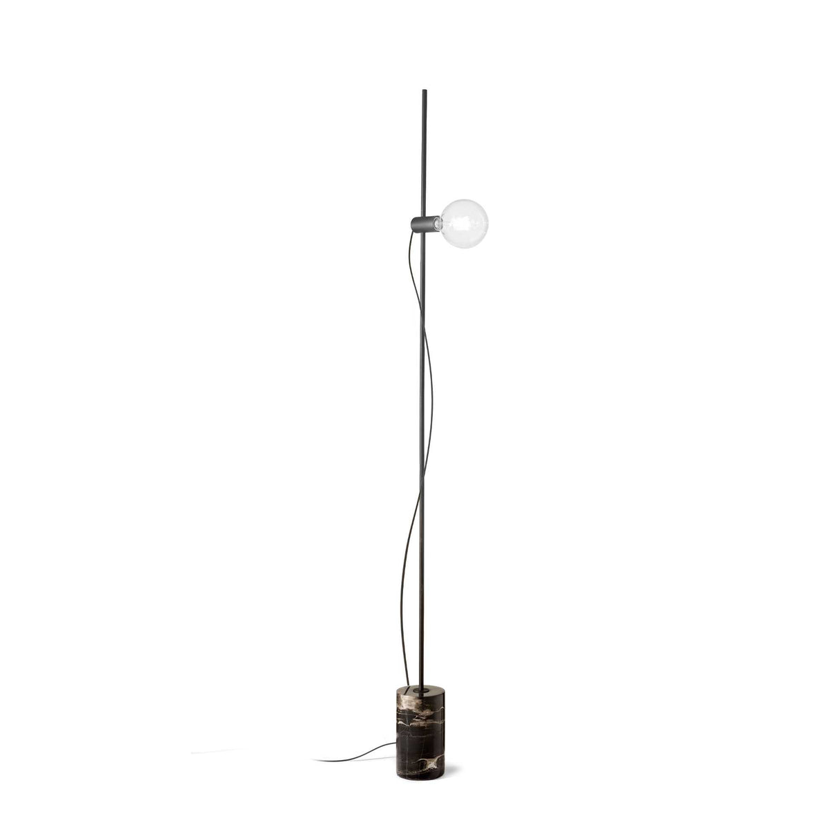 EVA Black Lamp with Single Illuminating Bulb