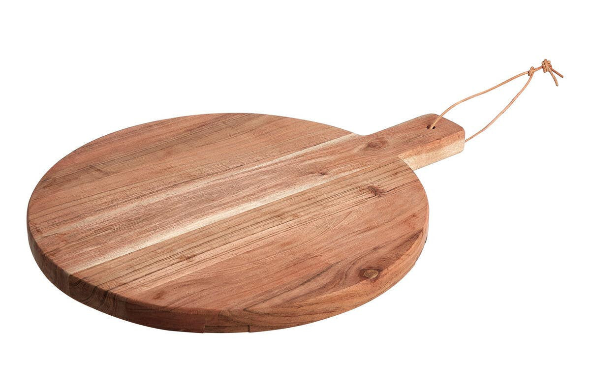 Socorro Small Round Acacia Wood Chopping And Serving Board