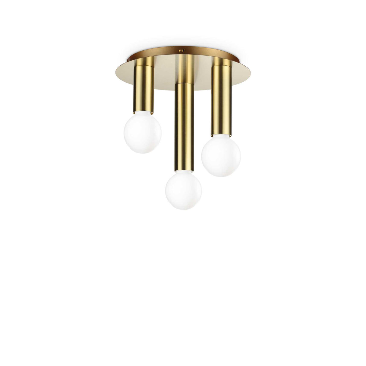 Brass Trio Bulb Ceiling Light Fixture