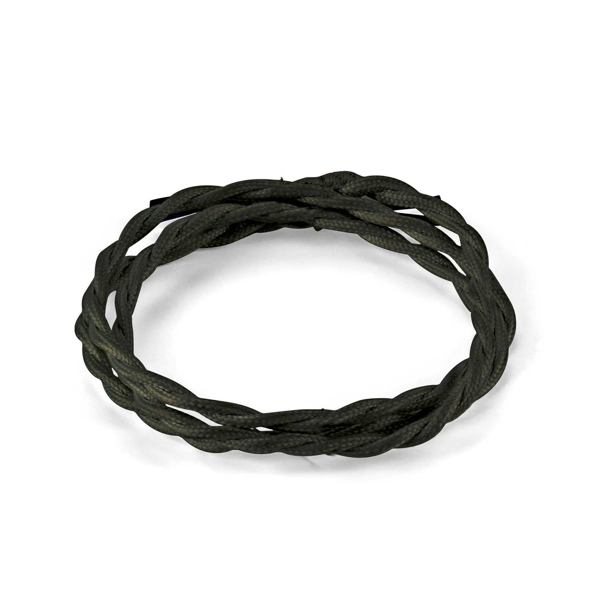 Black Braided Fabric Cable 10M