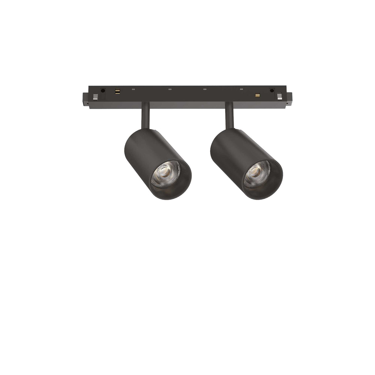 Sleek Black Dual Track Light 16W 3000K Dimmable
