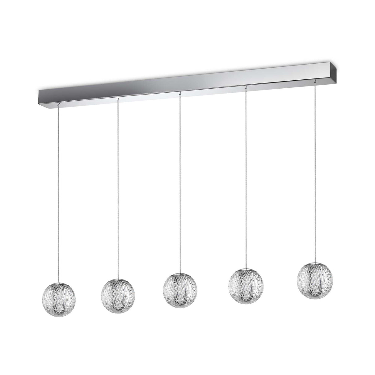 5-Light Geometric Diamond Pendant Fixture