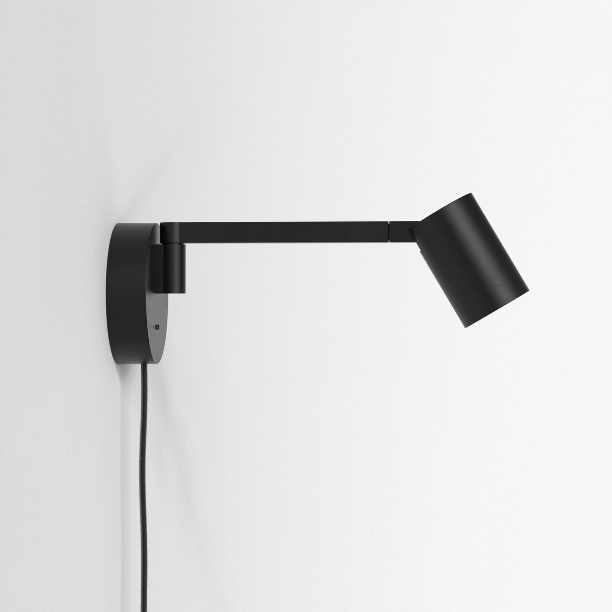 Ascoli Matte Black Plug-In Swivel Light
