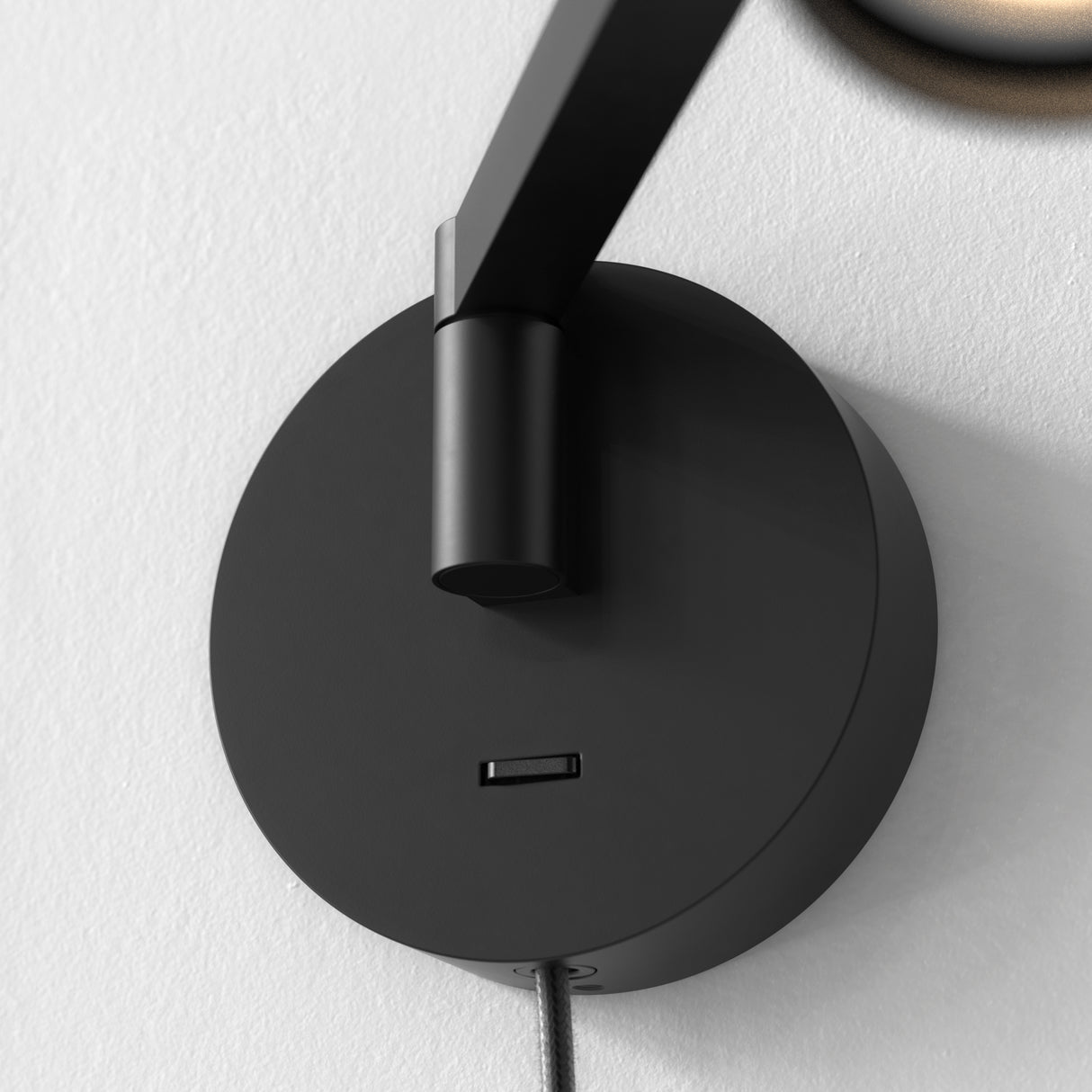 Ascoli Matte Black Plug-In Swivel Light