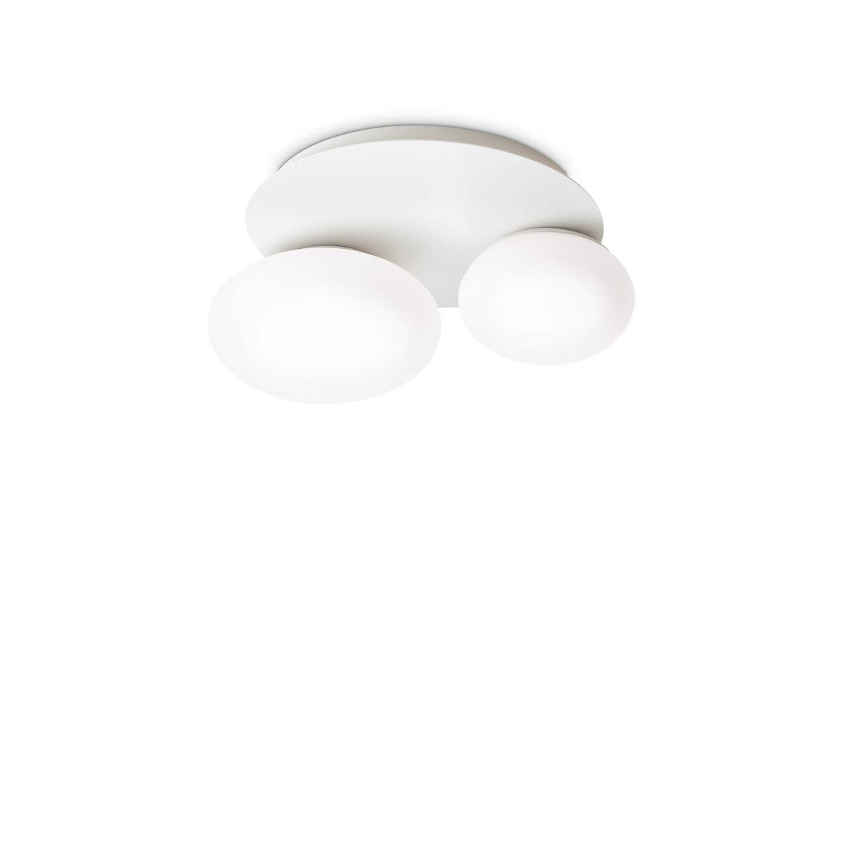 Luminous Nymph Ceiling Light – Twin Bulb White Design