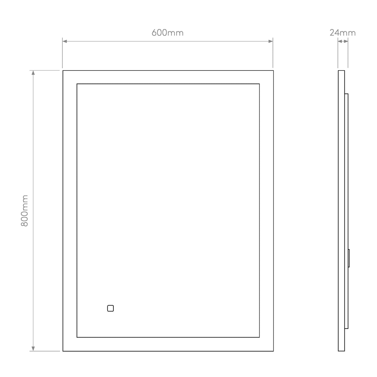 Elegant Ascot Reflective Glass Illumination Panel