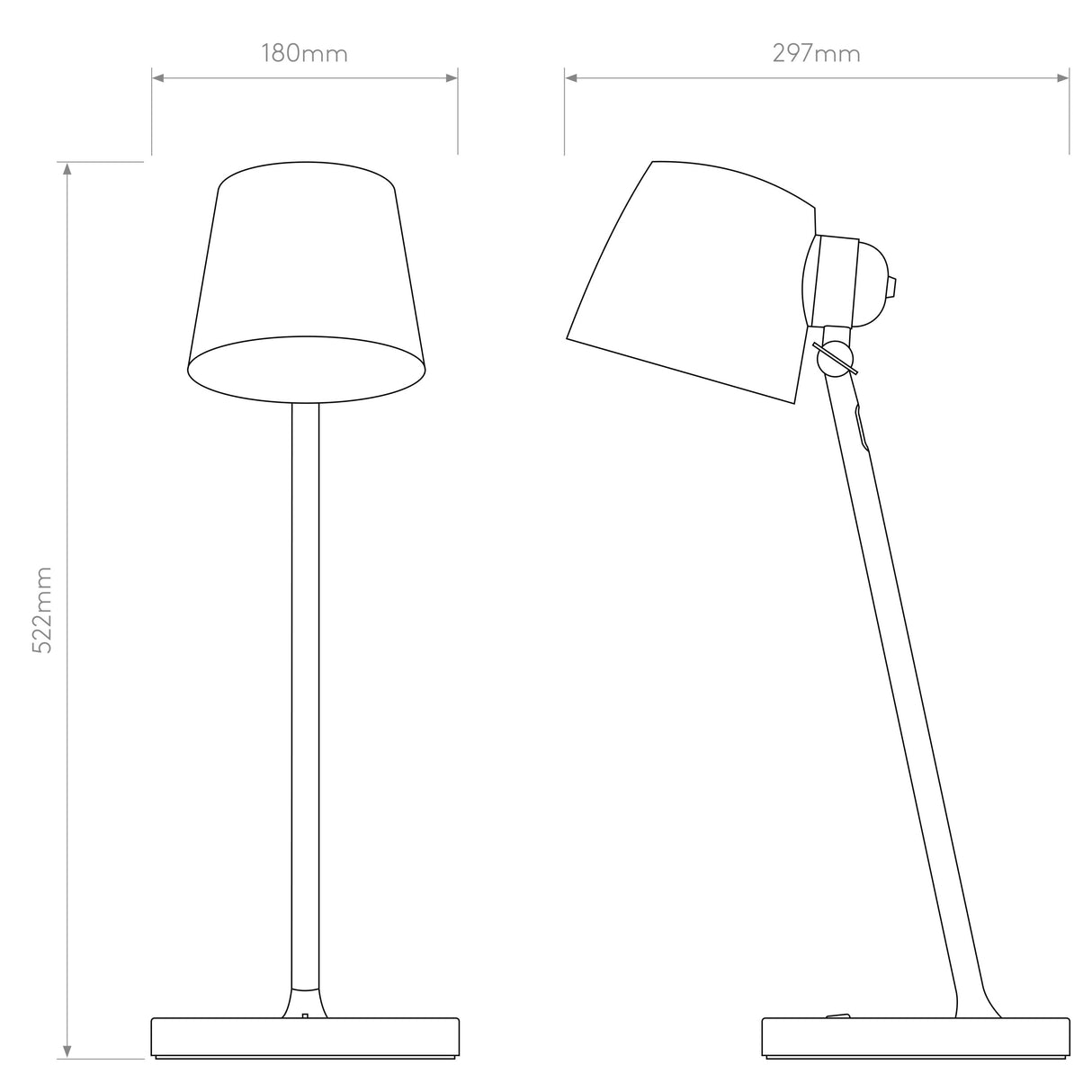 Azure Elegance Desk Lamp