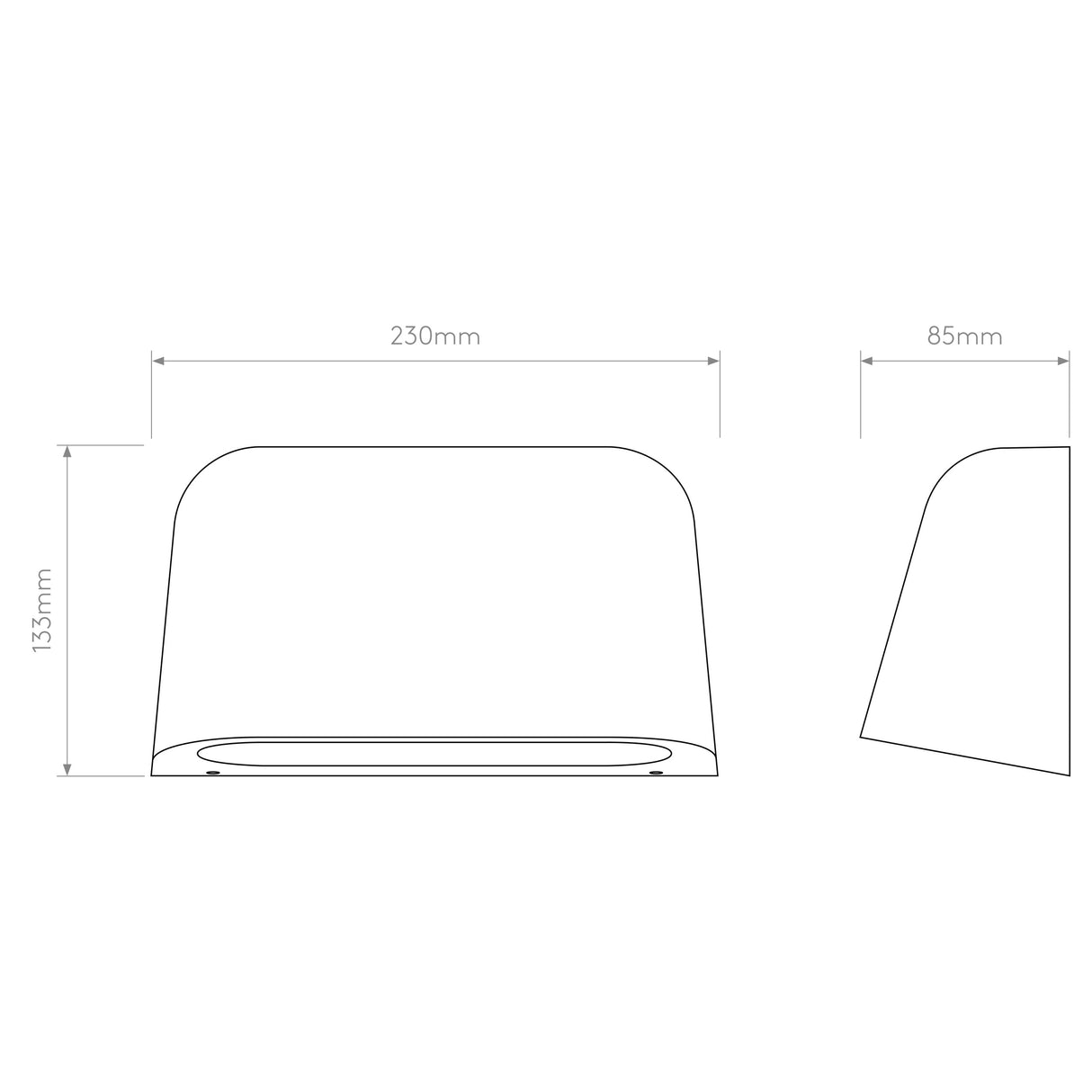 Black Textured Double Sconce Wall Light