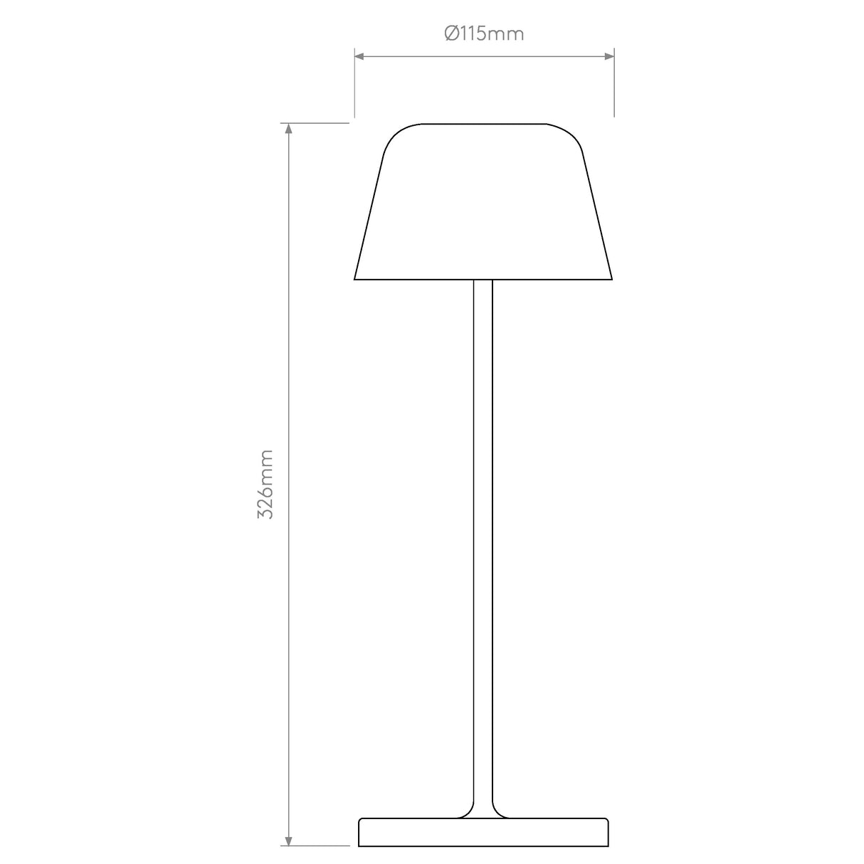 Nomad Textured White Table Lamp