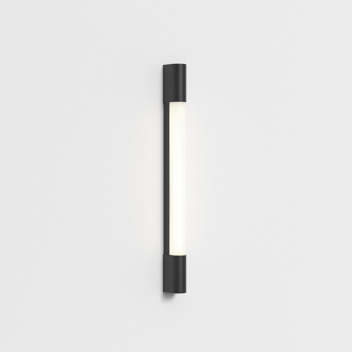 Sleek Palermo 600 LED Matte Black Wall Sconce