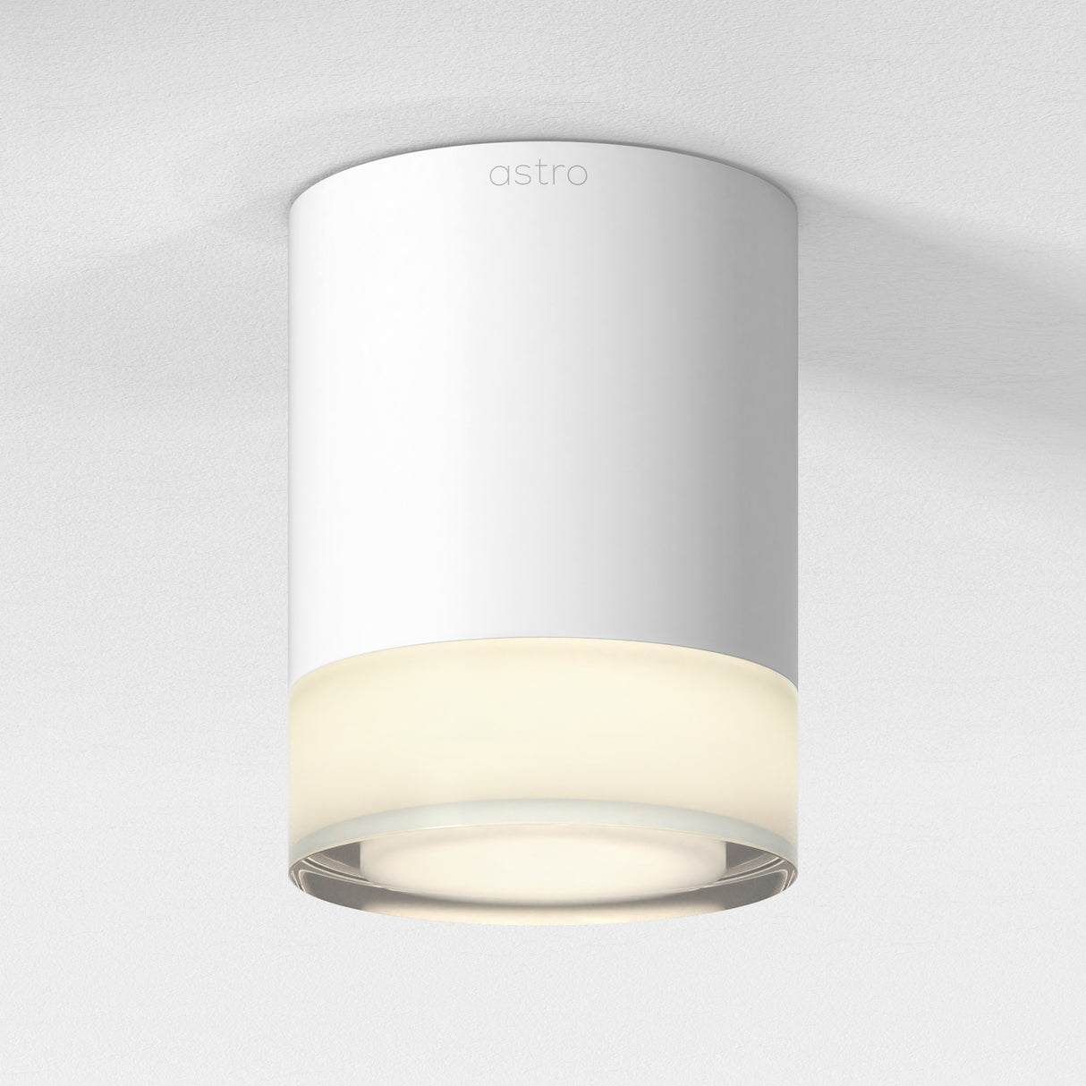 Modern Minimalist Ceiling Fixture, Matte White
