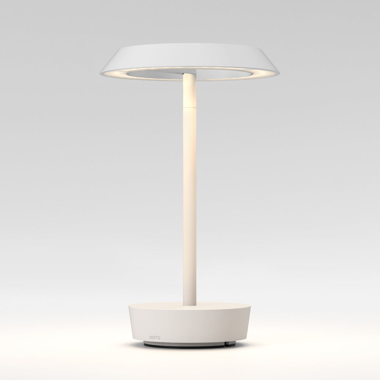 Bliss Illumination: Portable Halo Lamp in Matte White