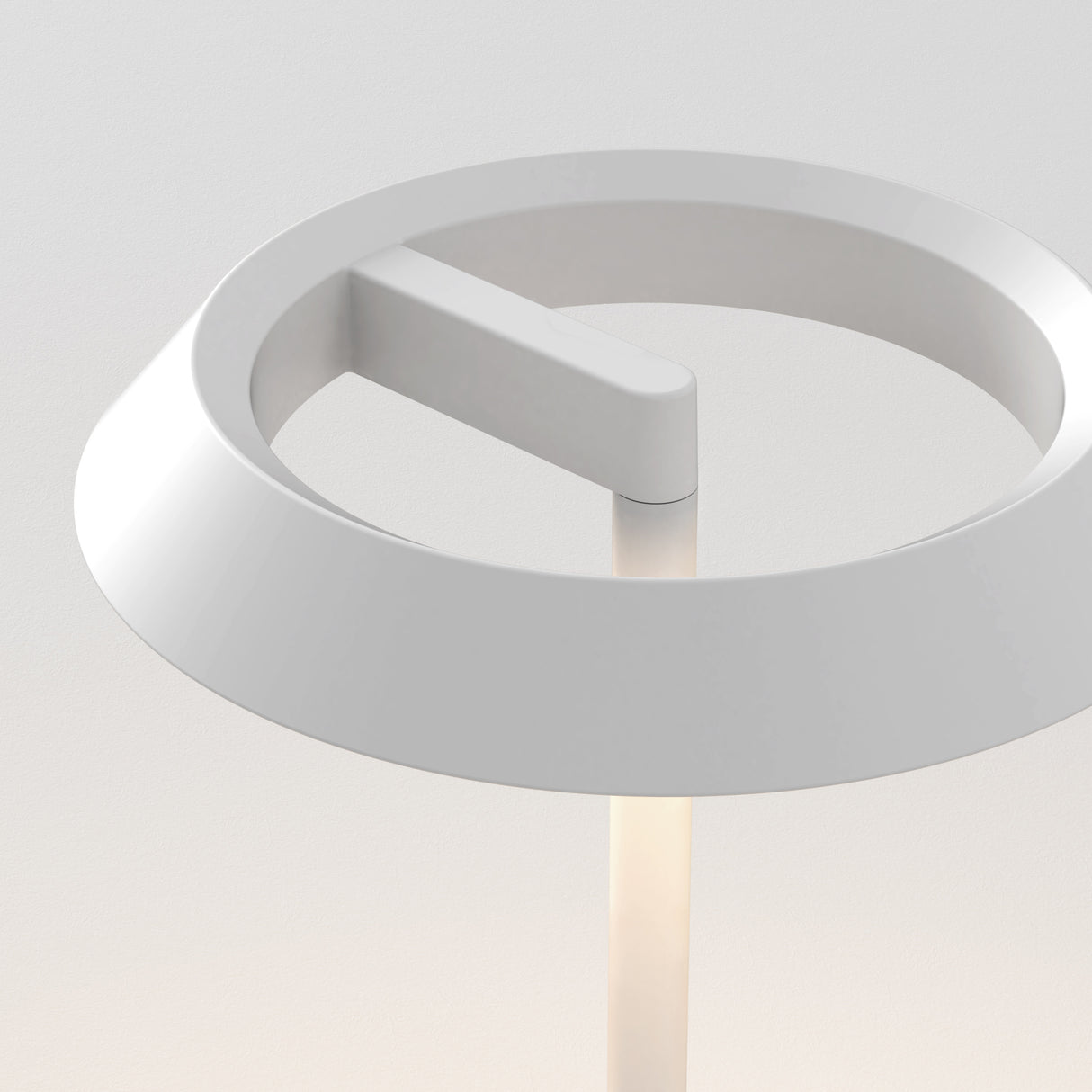 Bliss Illumination: Portable Halo Lamp in Matte White