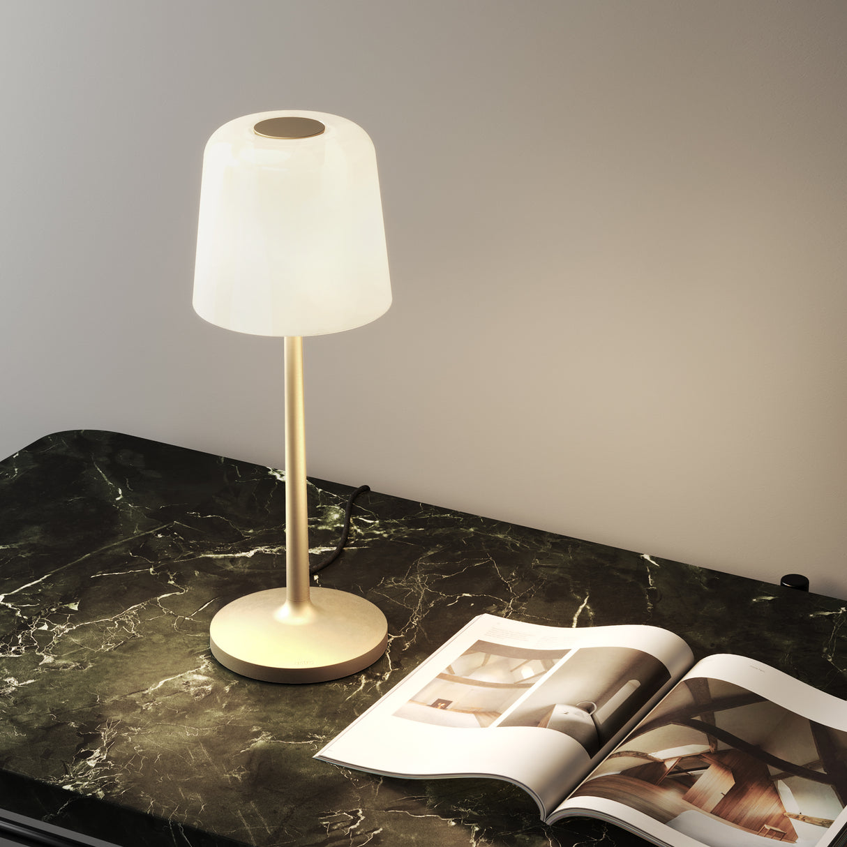 Ella Light Bronze Table Lamp with Modern Elegant Design
