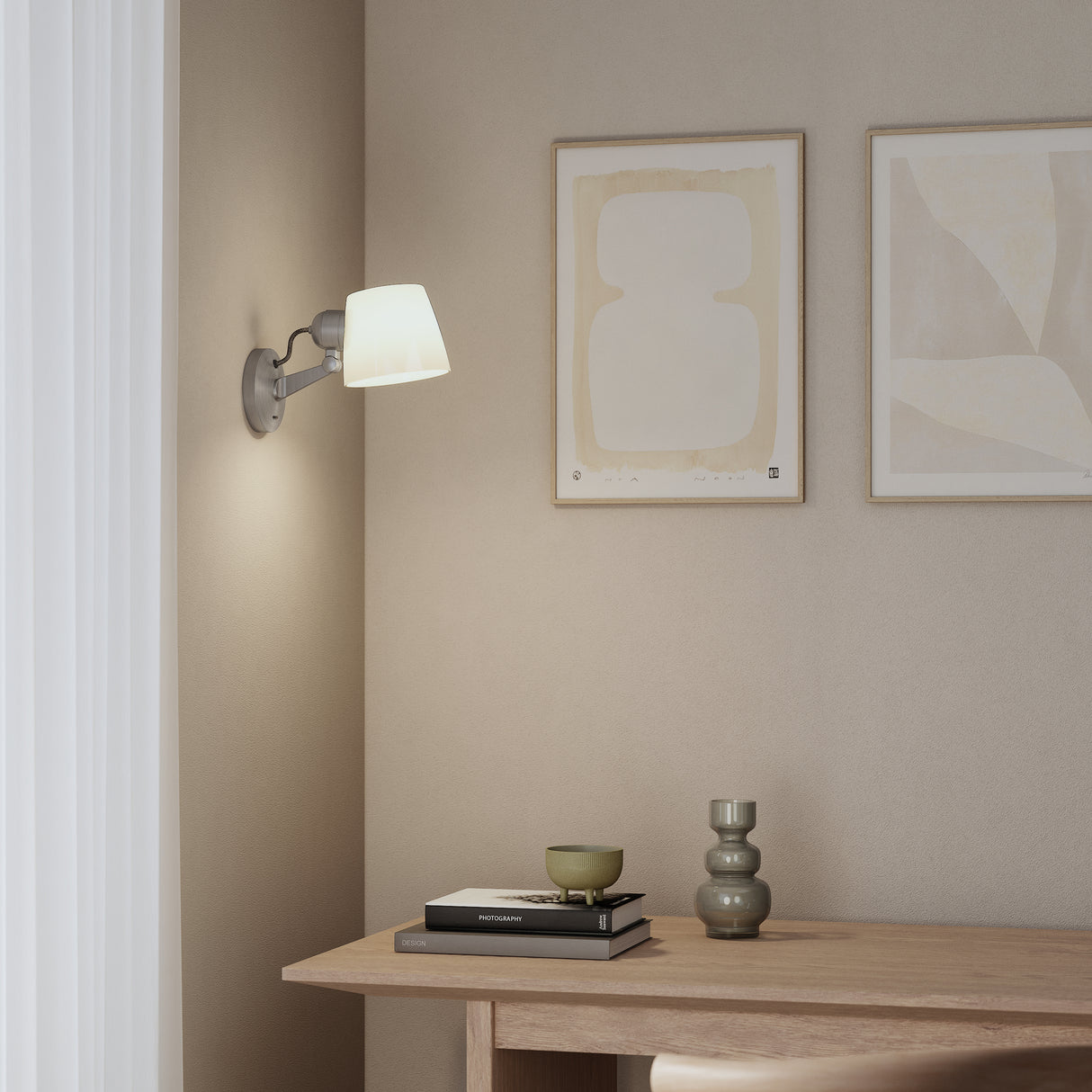 Bronze Imari Pivoting Wall Sconce