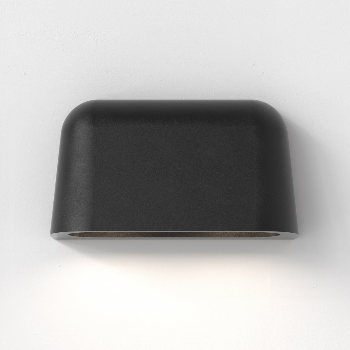 Black Textured Double Sconce Wall Light