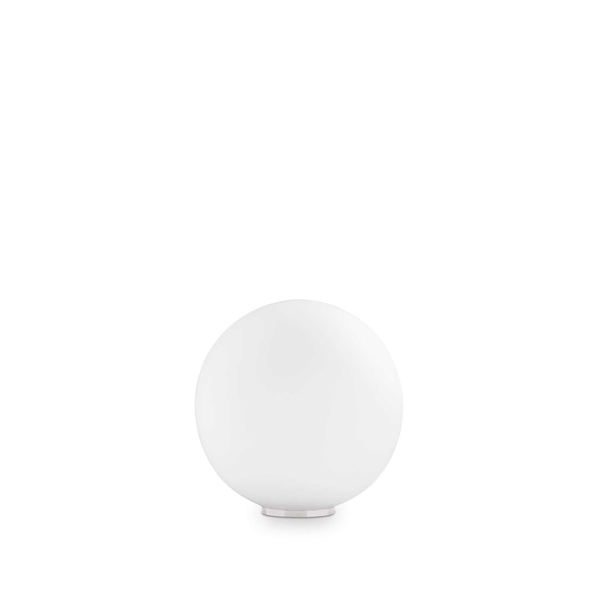 Illuminare: Modern White Table Lamp with Single Bulb Design