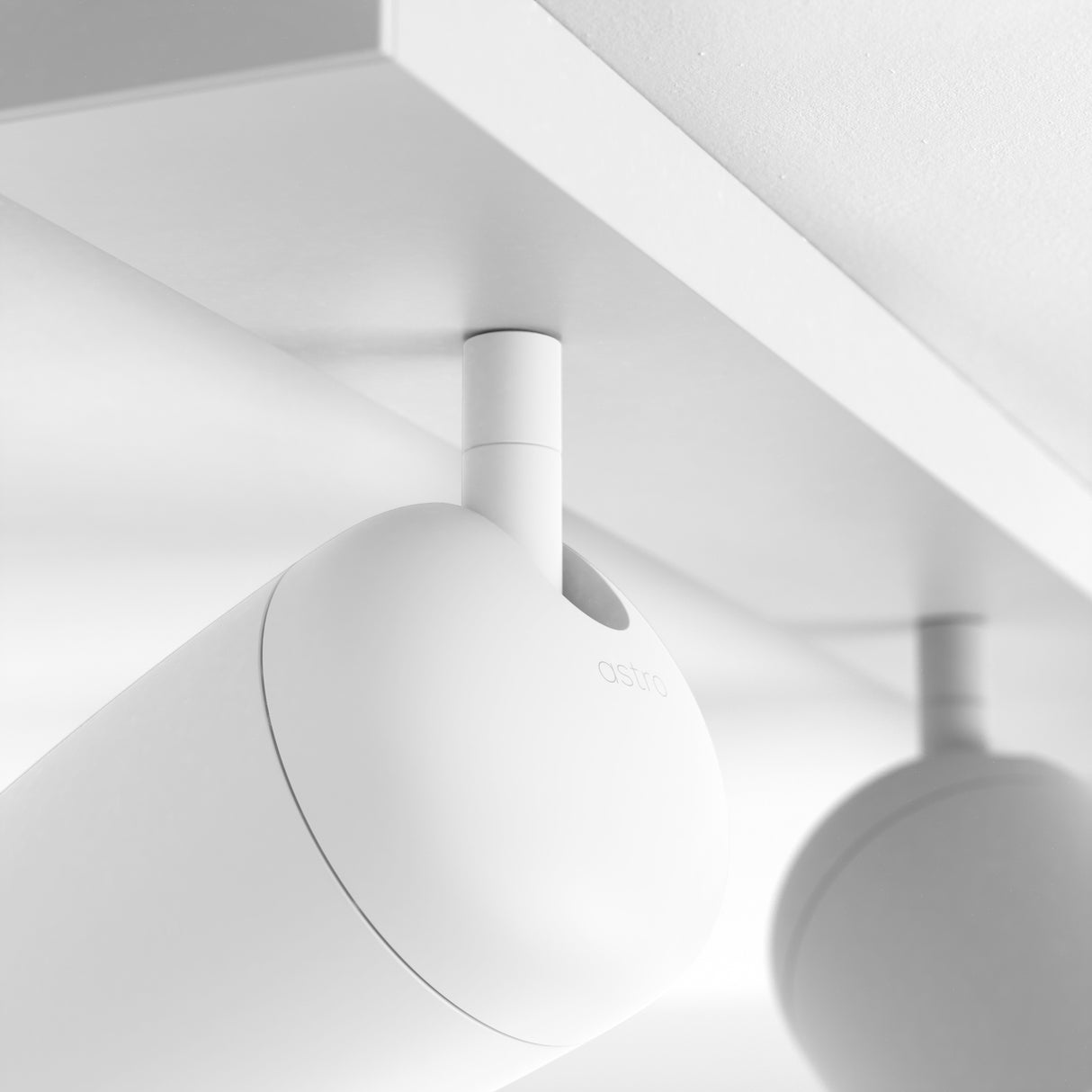 Modern Trio Adjustable Spotlights in Matte White Finish