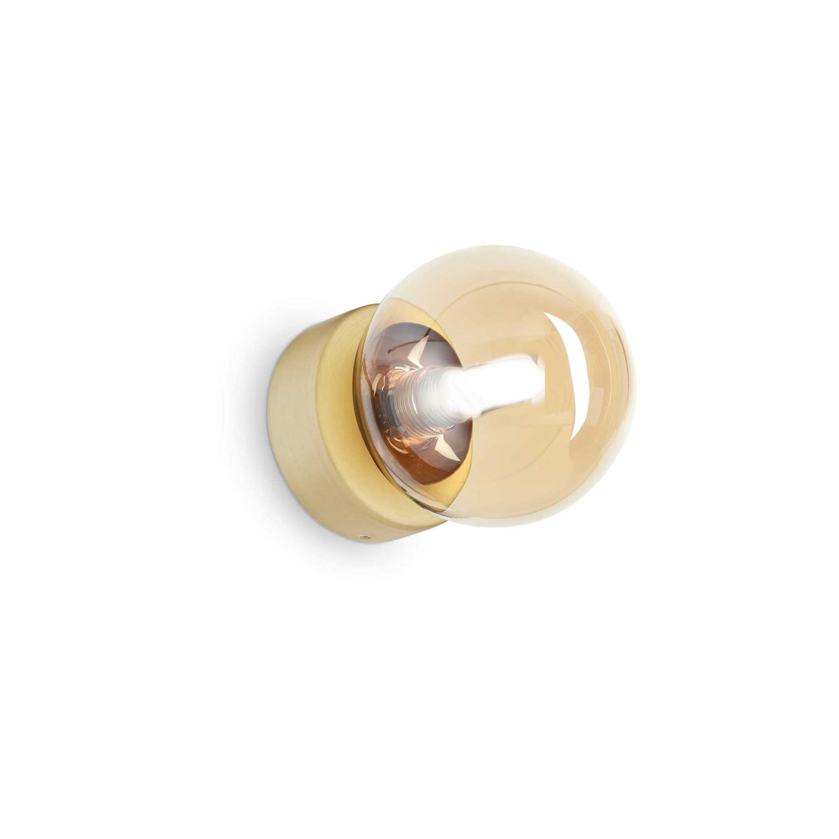 PERLAGE Single-Bulb Amber Sconce
