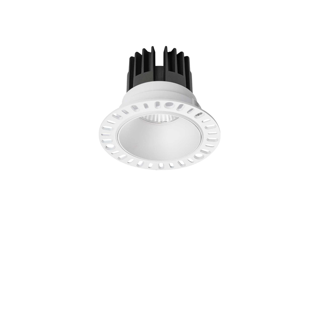 Sleek Trimless Round 11W 3000K LED Fixture - White