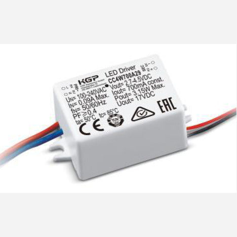 Compact LED Constant Current Driver 700mA 1.9-3.15W