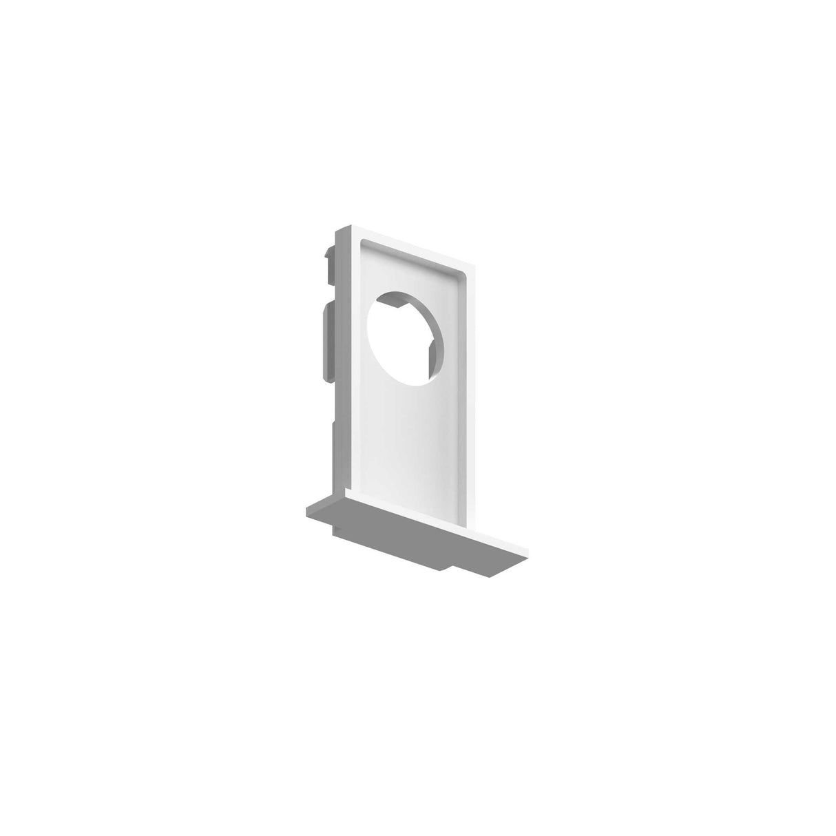 EGO Recessed Trim End Cap - Gold on White Finish