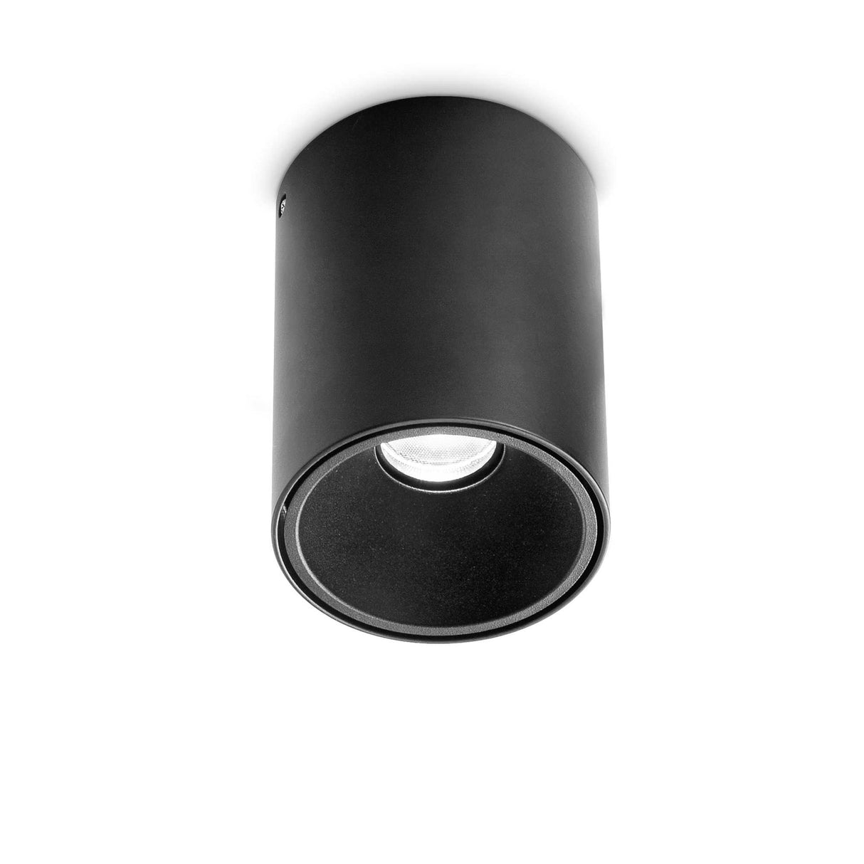 Sleek Round Black Flush Ceiling Light - NITRO Series