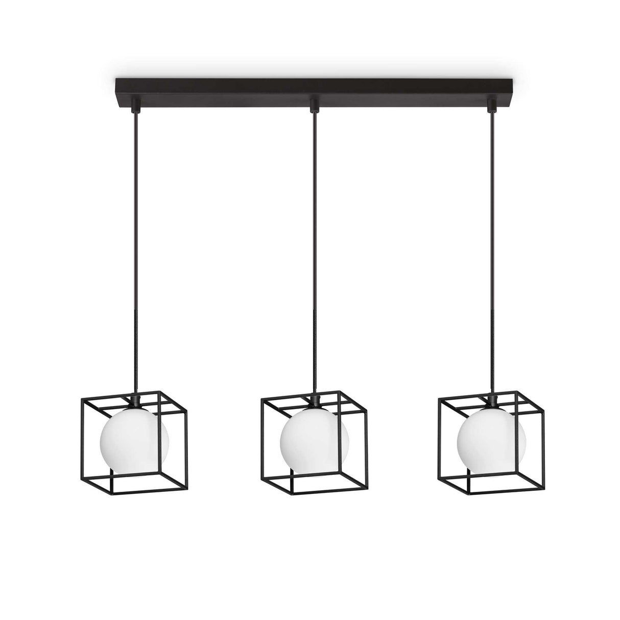 Tri-bulb LINGOTTO Black Pendant Light