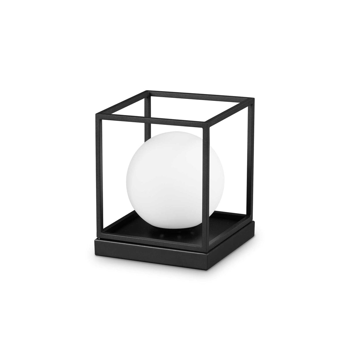 Sleek Black LINGOTTO Table Lamp with Single Bulb Design