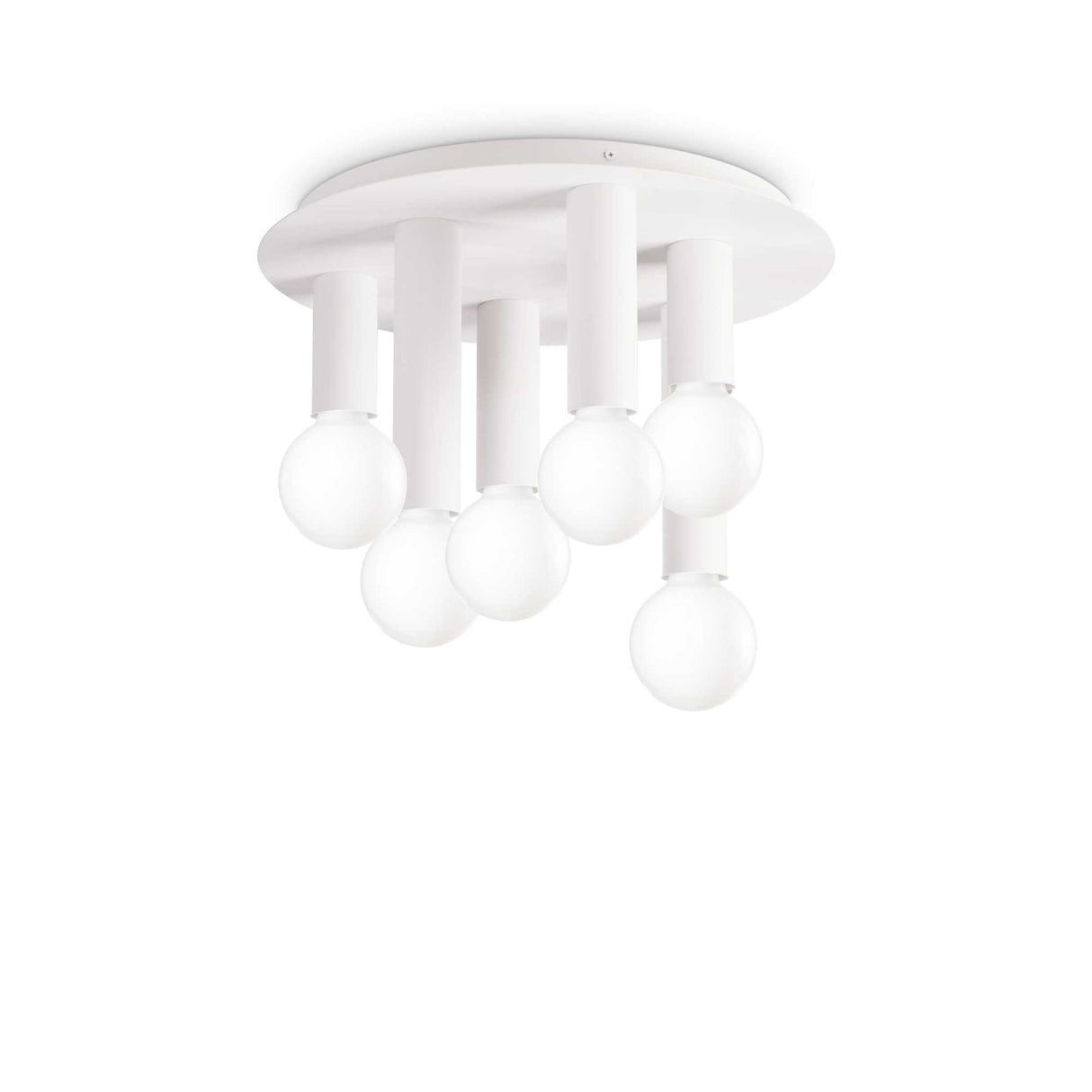 PETIT White 6-Light Flush Mount Fixture