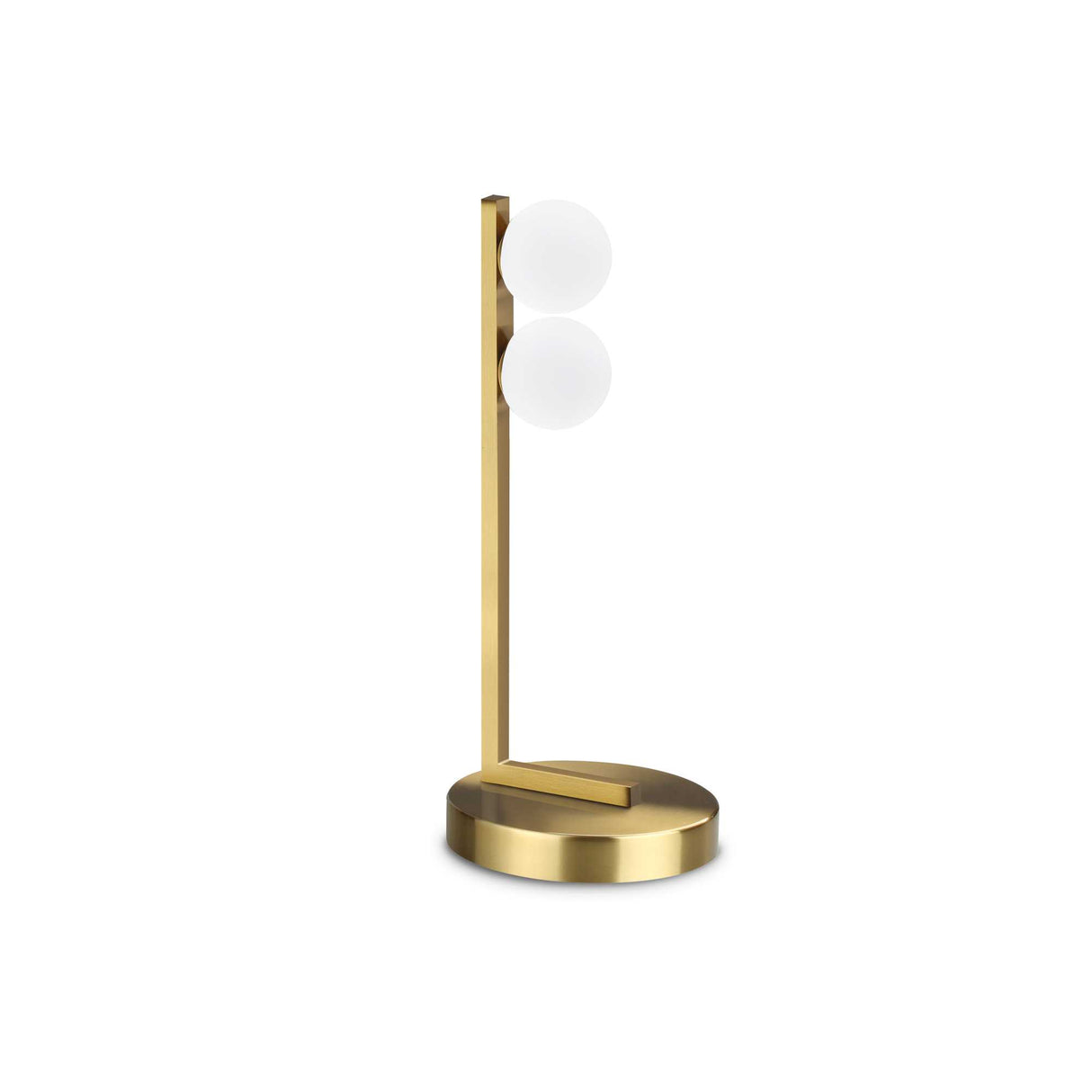 Brass Dual Bulb Ping Pong Table Lamp