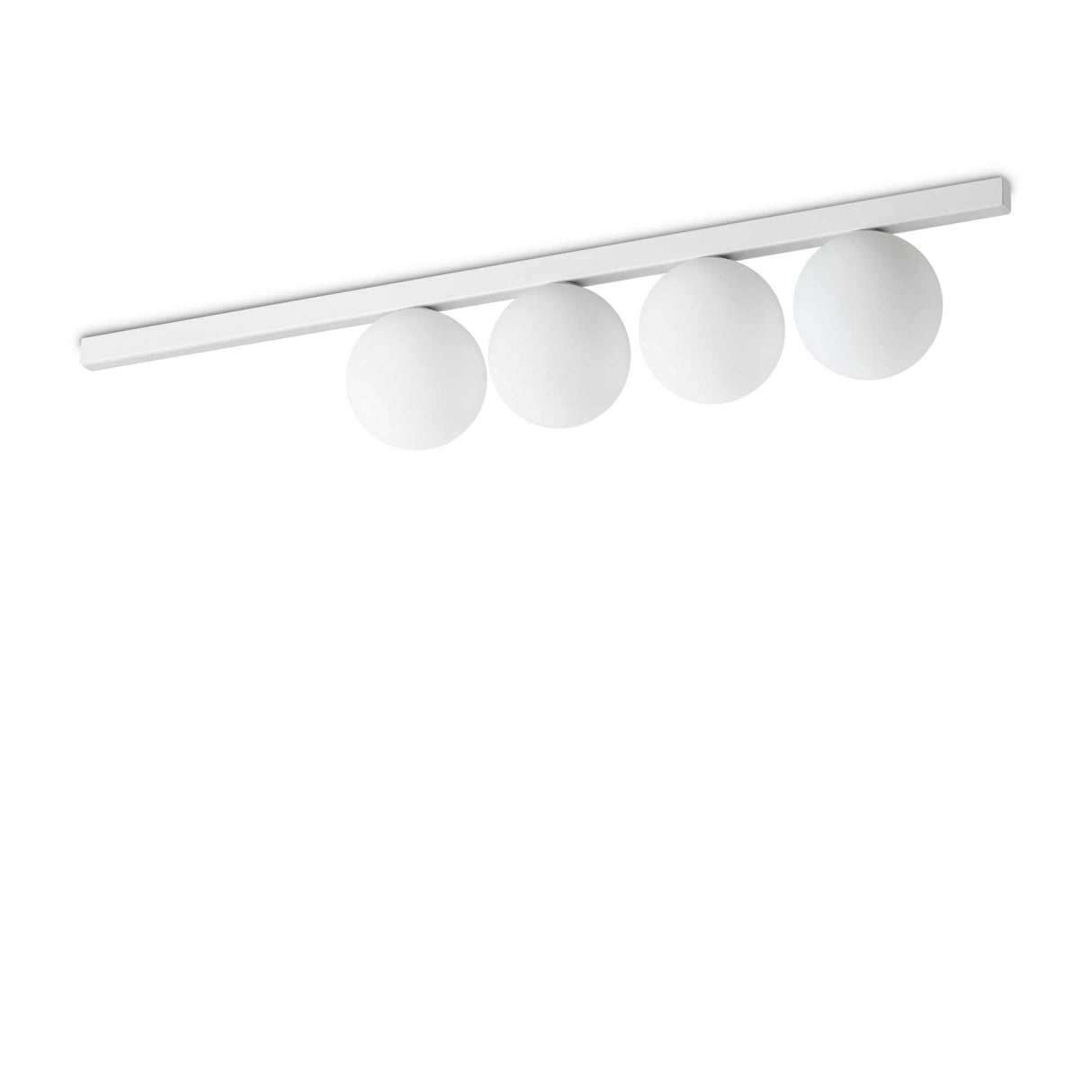 Elegant Quadrant White Flush Ceiling Light