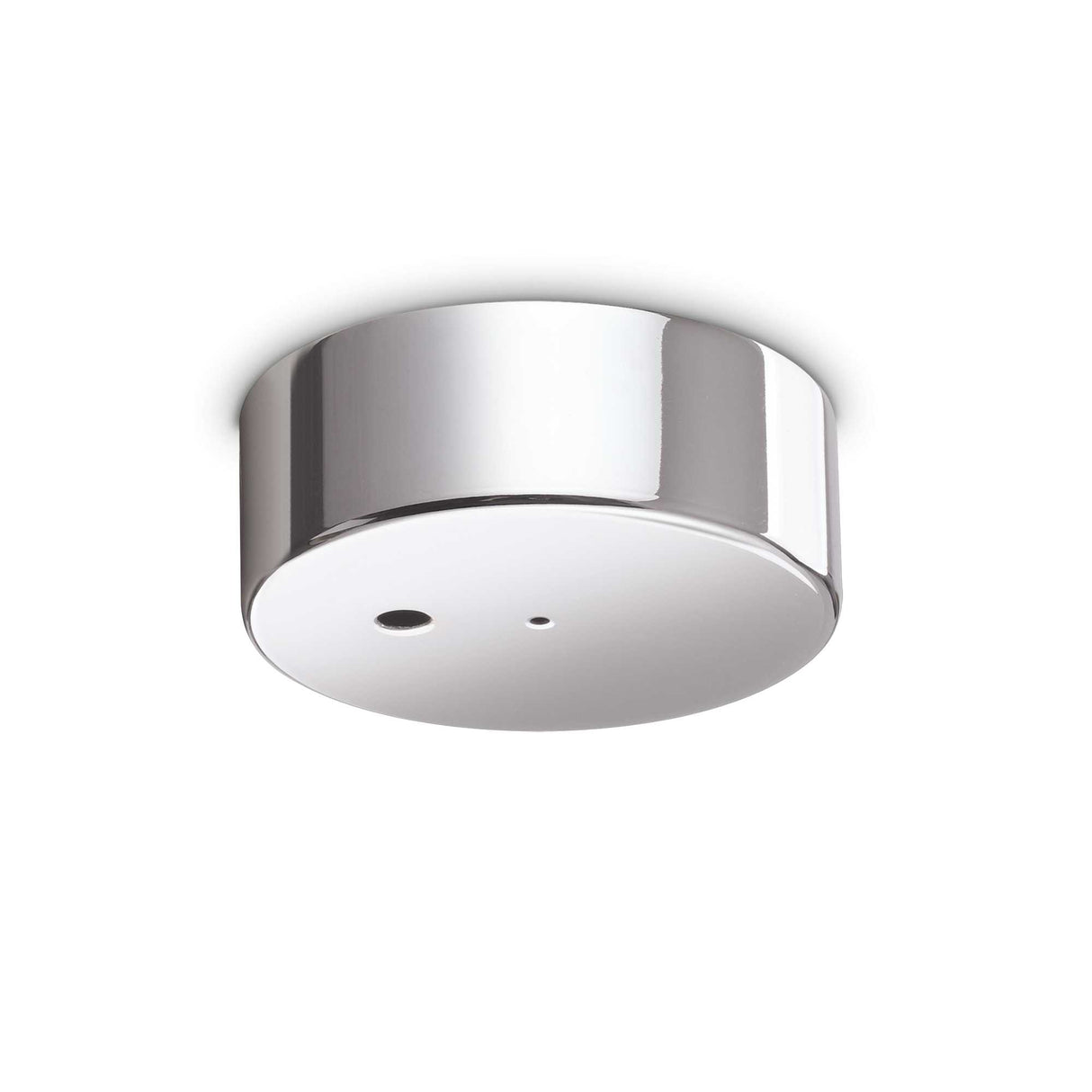 Magnetic Chrome Ceiling Rose with Single Light Fixture